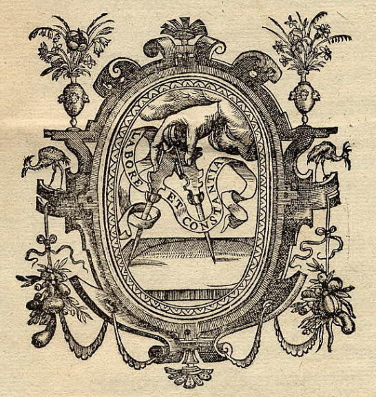 Druckermarke von Christophe Plantin - Labore et constantia 1571