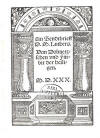 Luther, Martin: Ein Sendtbrieff von Dolmetzschen (Als Jahresgabe 1983 den Freunden der Offizin - Faksimiledruck); Leipzig; 123 S.