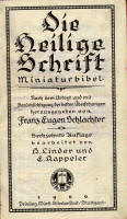 Schlachter, Franz Eugen - Miniaturbibel